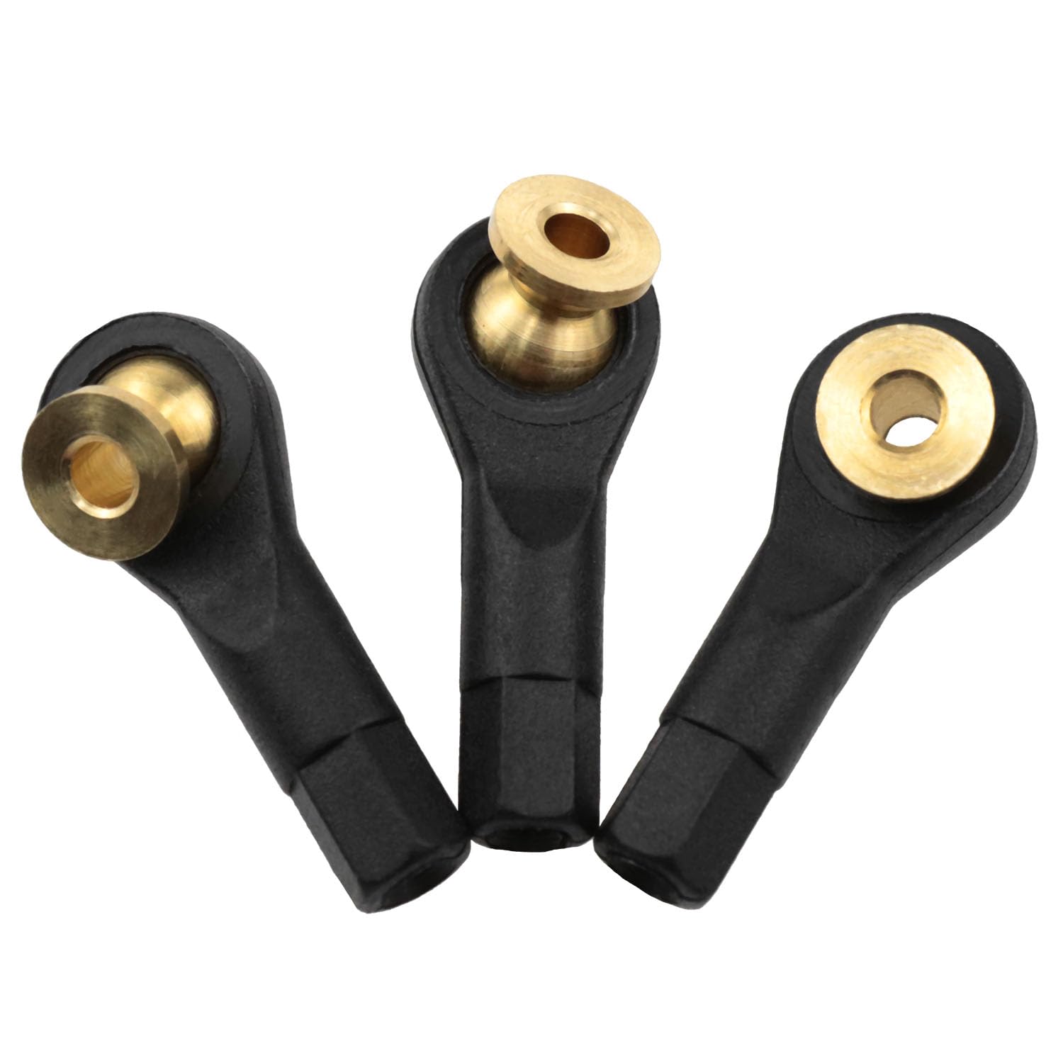 Dsjnf M2 Ball Head Bracket Tie Rod Ball Head Connector for Remote Control Model Vehicles Boat Airplane 12PCS