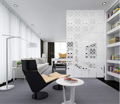 Miniatura 25 de AMIPOS - Set de 12 unidades de divisores colgantes para habitación D (hazlo tú mismo) panel en pantallas de partición de pared, divisores