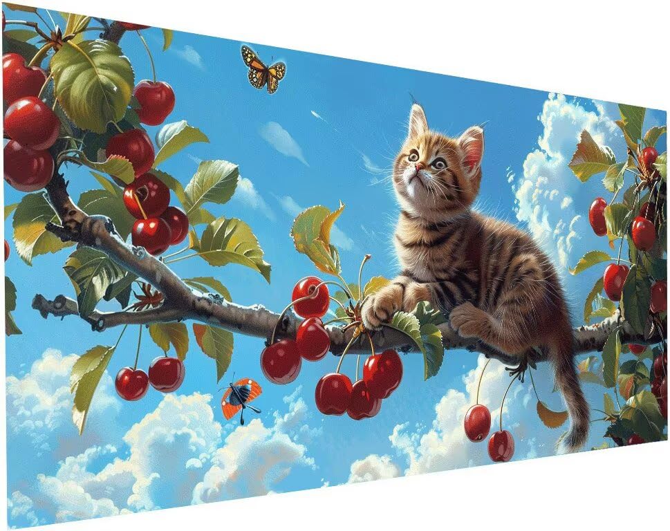 Strass Point de Croix Painting chat peinture diamant haut de gamme