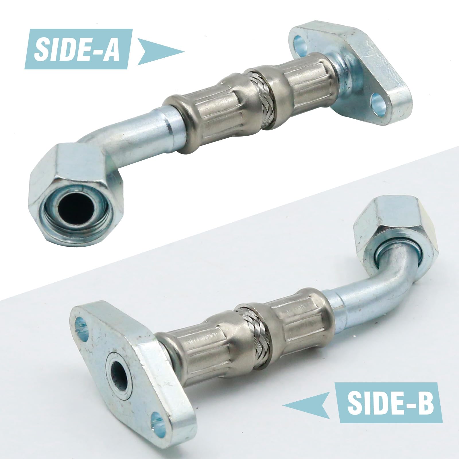 Tubo di ritorno dell'olio del turbocompressore con guarnizione, sostituzione per A2 Sostituzione per Skoda Fabia Sostituzione per Seat Altea, sostituisce 038145736C