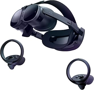 HTC Vive XR Elite with Deluxe Pack — Mixed Reality and PC VR Headset + Controllers