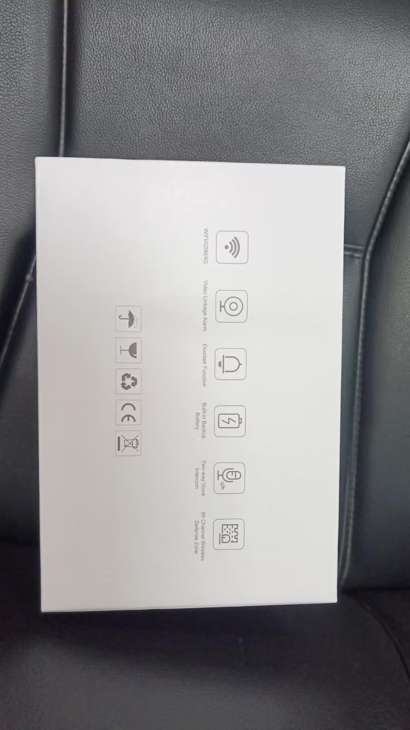 PGST Drahtloses Heim-Alarmsystem,GSM 4G/WiFi Alarmanlage Haus mit Tür- und Fenstersensoren,3MP HD Sicherheitskamera,Tuya App-Benachrichtigungen,Kompatibel mit Alexa/Google
