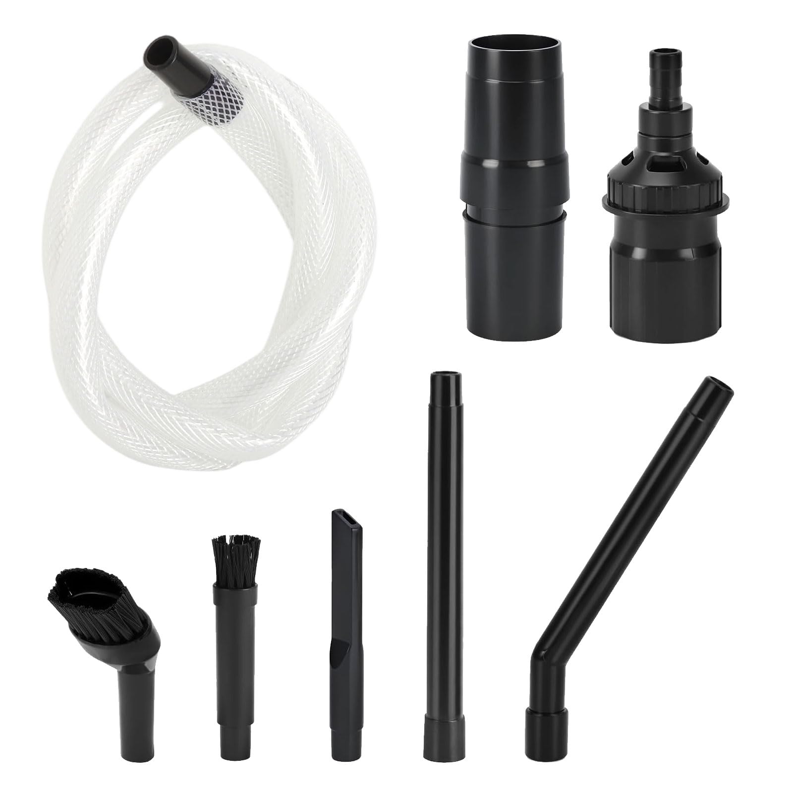 9-częściowy zestaw mikrodysz do odkurzacza, adapter do odkurzacza 32/35 mm, zestaw akcesoriów z ssawką szczelinową, szczotką meblową, wężem ssącym do szczegółowego czyszczenia klawiatury