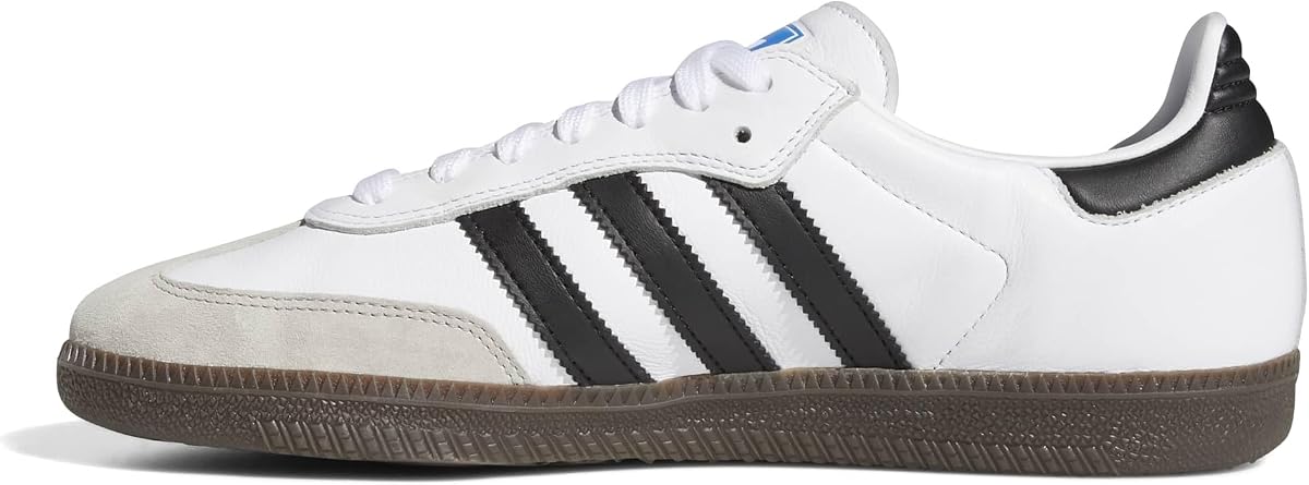 adidas Samba ADV - Zapatillas de skate para hombre, color blanco nube/negro, talla 8,5