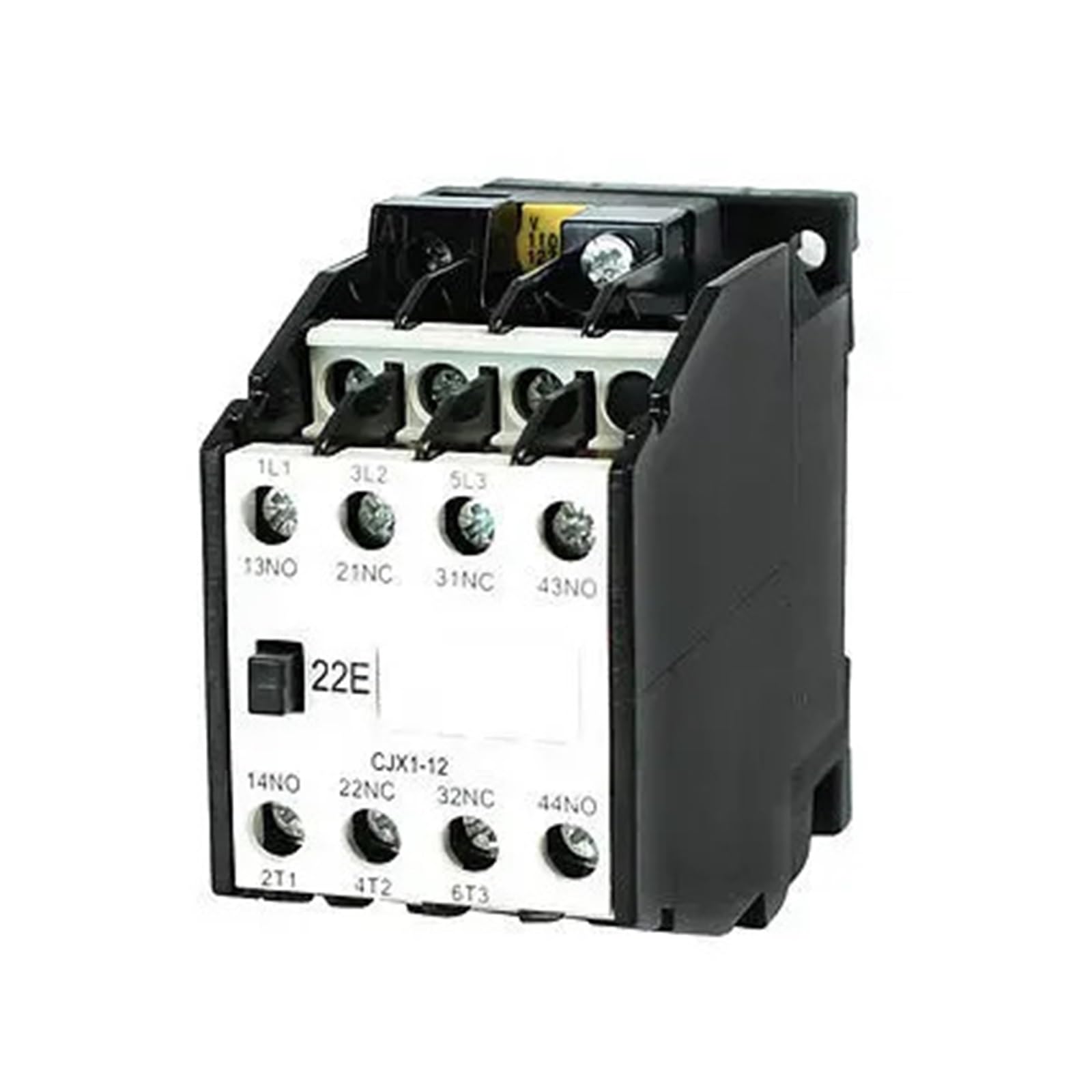 NOBIRTBSA CJX1-12 AC contactor 110V 50Hz Coil 12A Three-Phase 3-Pole 2NO + 2NC