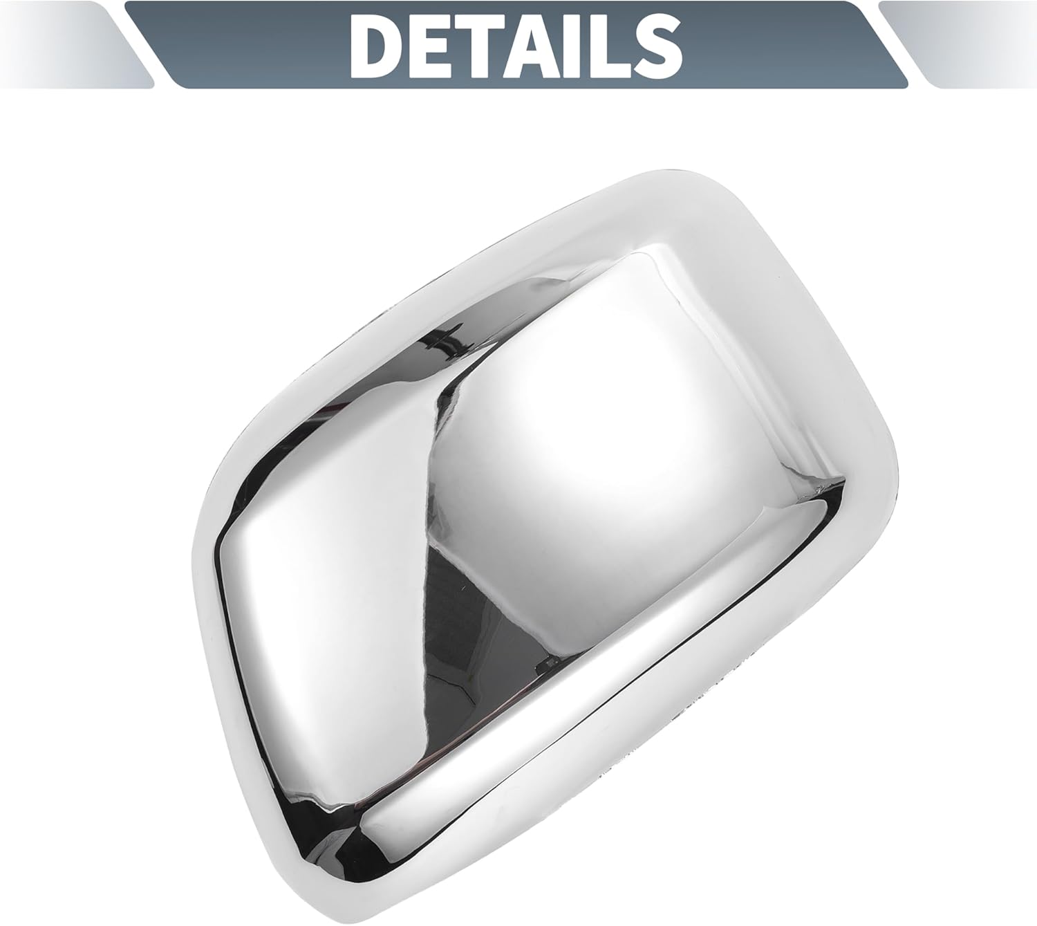 X AUTOHAUX Pair Car Rear View Driver Passenger Side Mirror Cover Cap Overlay Chrome Plated for Nissan NAVARA D40 Frontier 2007-2014 Mirror Guard Covers Exterior Decoration Trims