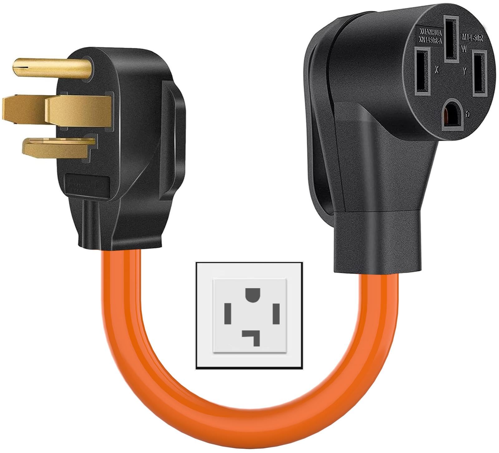 Amazon.com: NEMA 14-30P to 14-50R EV Charger Adapter Cord 4 Prong