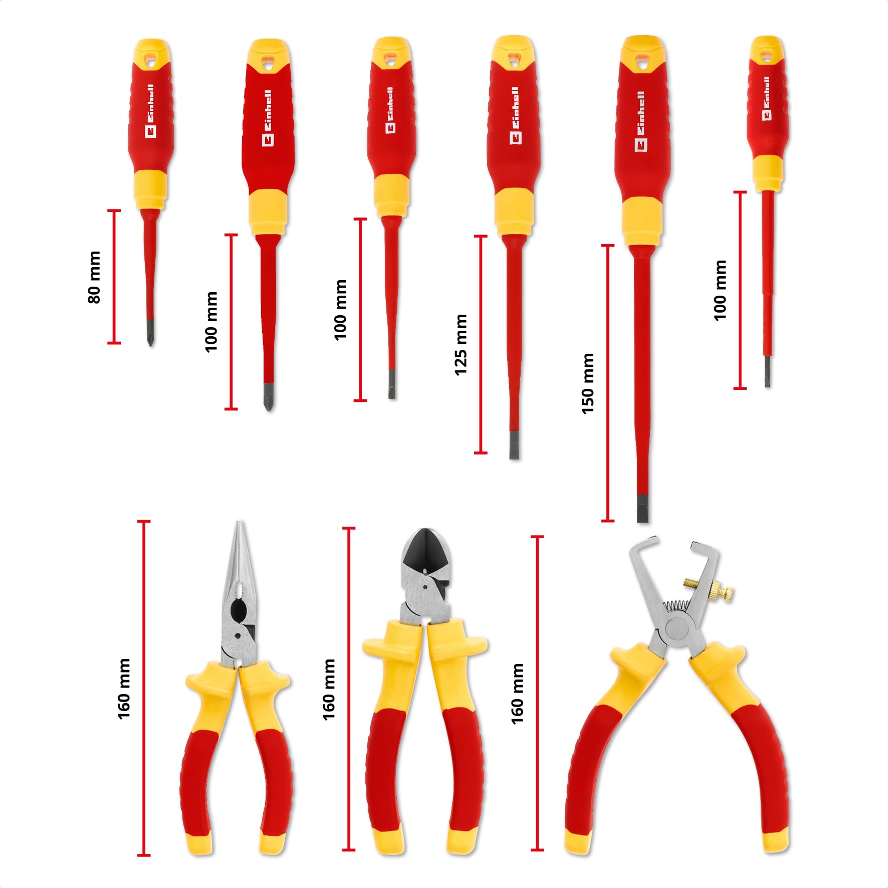 Originale Einhell E-Case Inserto Cacciaviti 17 pz (Set Cacciaviti, Tappo Battente, Forma Compatta, Cappuccio Rotante, Profilo Stella, Cromo Vanadio, Sistema E-Case)