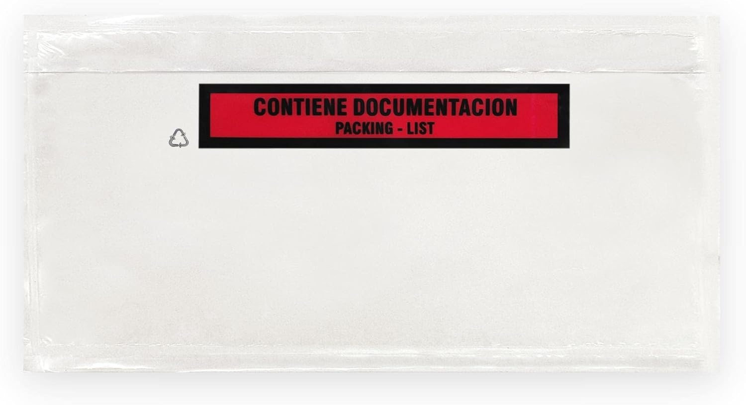 Raylu Paper® - Adhesive Document Holder Envelopes for Packing List of Shipments. Transparent Packing Notes Bags with Strong Self-Closing (DL, 100 Units)