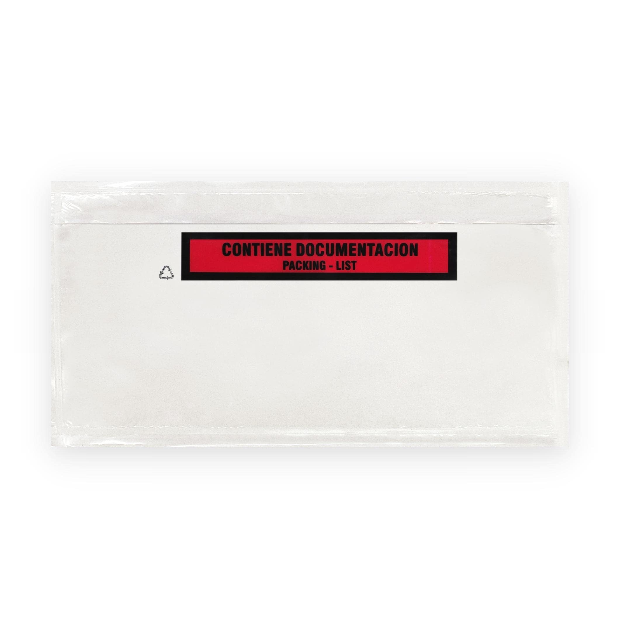 Raylu Paper® - Adhesive Document Holder Envelopes for Packing List of Shipments. Transparent Packing Notes Bags with Strong Self-Closing (DL, 100 Units)
