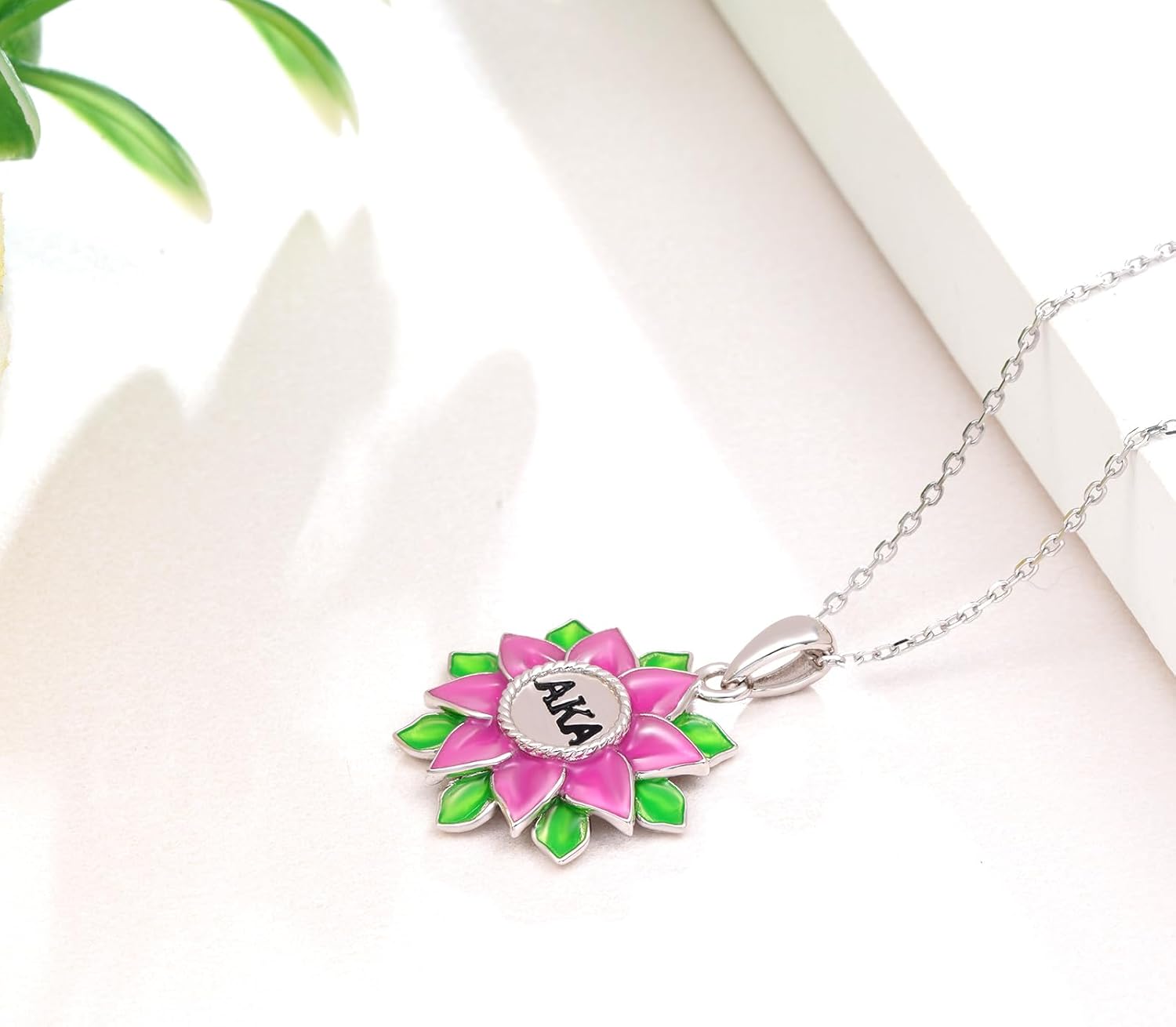 Aka Sorority Gifts 925 Sterling Silver Aka Necklace Sorority Paraphernalia Jewelry Gifts for Women