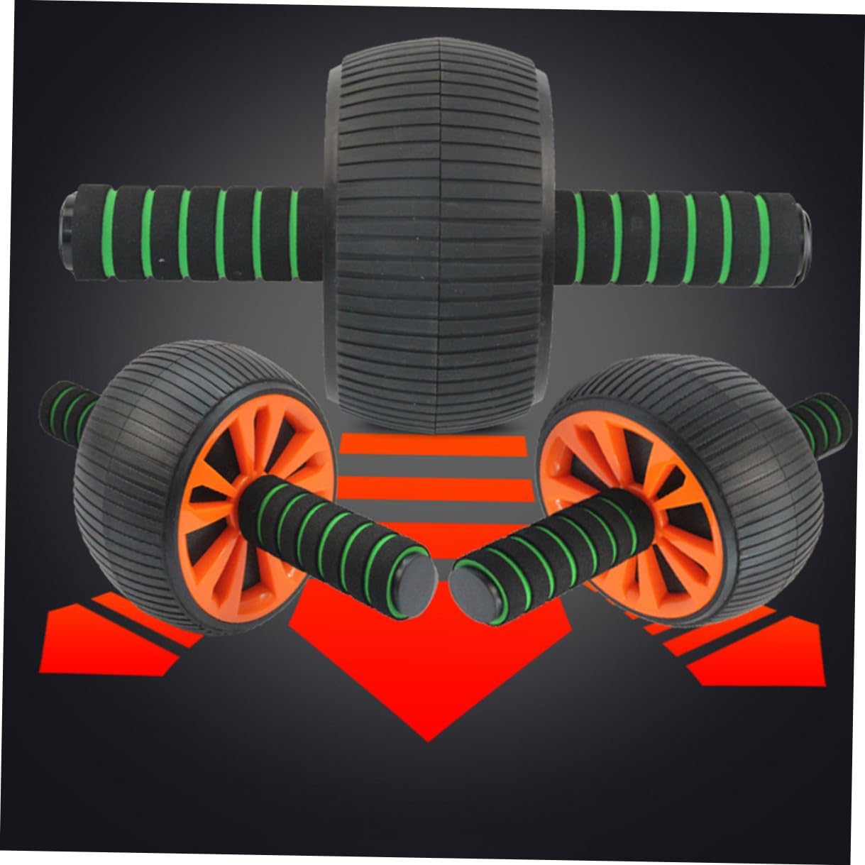 POPETPOP Abdominal Exercise Roller Non-slip Ab Wheel Core Training Tool Silent Fitness Device for Home Gym Workout and Abdominal Muscle Strengthening