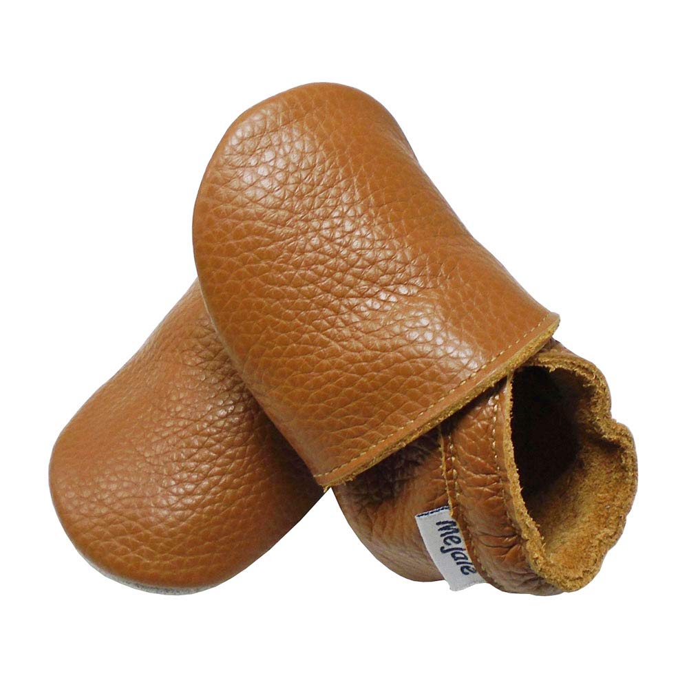 Mejale Chaussures Bébé Filles Garçons Cuir Souple Chaussons Premiers Pas 0-6 Mois - 2Ans