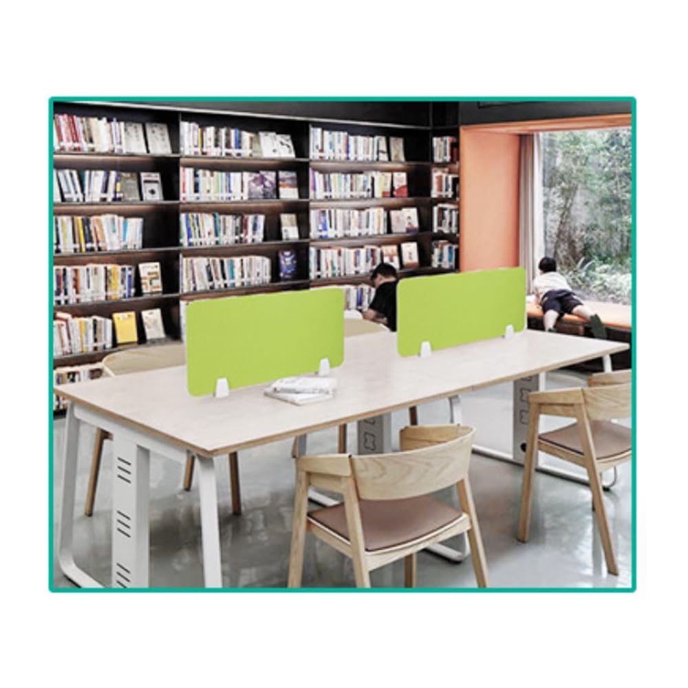 Panel de privacidad multicolor con reducción de ruido para escritorio, 23-47 x 11 pulgadas (verde 31 x 11 pulgadas), divisor absorbente de sonido para el hogar, oficina, estudio, espacio de trabajo