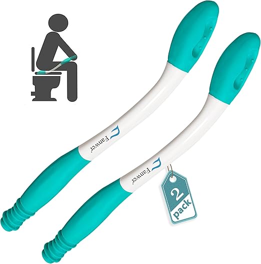 Toilettenhilfe Zum Abwischen Des Gesäßes 2 Stück Abwischhilfe für Po - Toilettenhilfe zum Abwischen des Gesäßes