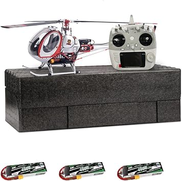 RC Helicopter, JCZK 300C PRO 2.4G 3-Blade Flybarless RC Helicopter Model with H1 Smart Flight Control, GPS Positioning Auto-Hover & Brushless Power System, Outdoor RC Airplane for Adult Silver