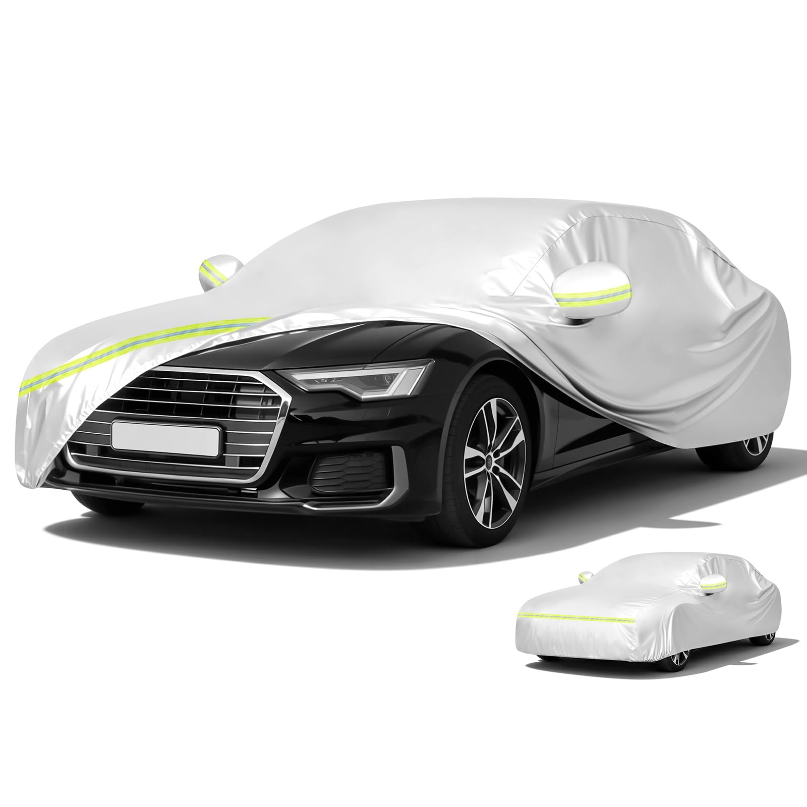 Funda de coche universal 470cm resistente a lluvia nieve y sol 8