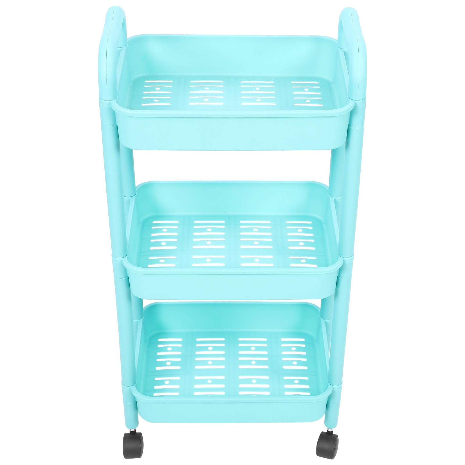 Carrito Organizador Ruedas de 3 Capas, Estante Multiusos de Plástico para Almacenamiento Fácil en Estudio y Hogar