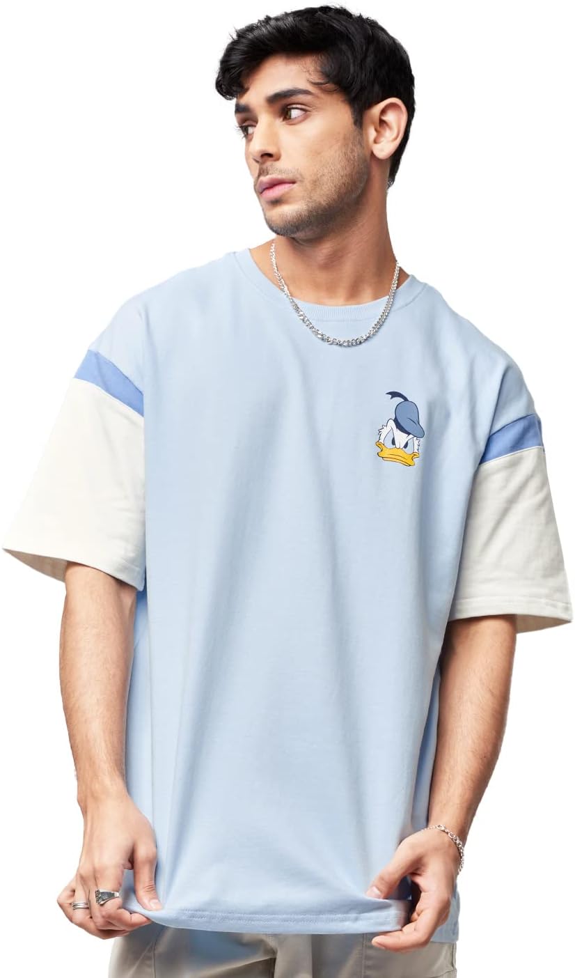 Men's Cotton Oversized Fit Official Disney: Donald Duck Attitude Oversized T-Shirts