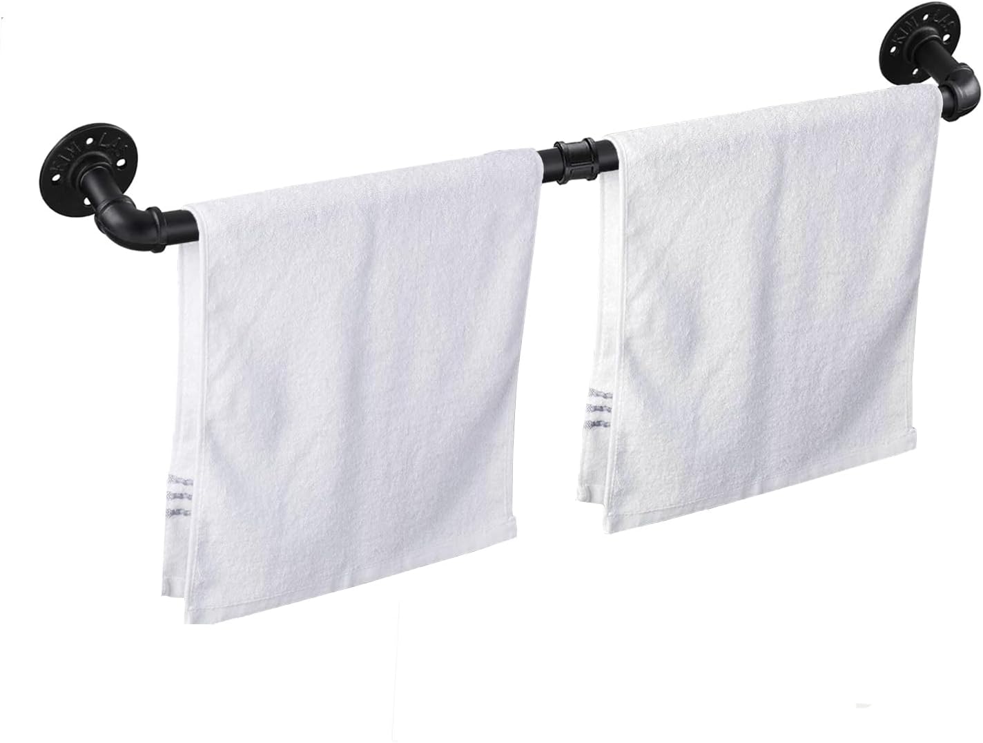 Amazon.com: Industrial Towel Ring Rustic Pipe Hand Towel Holder Wall ...