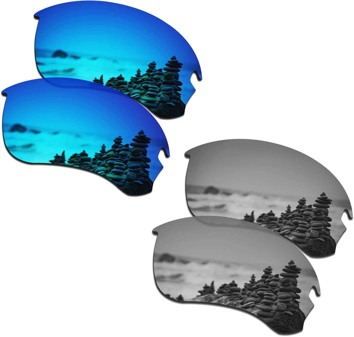 SmartVLT Men's Replacement Lenses/Nosepieces for Oakley Si Speed Jacket OO9228 Sunglass - More Options