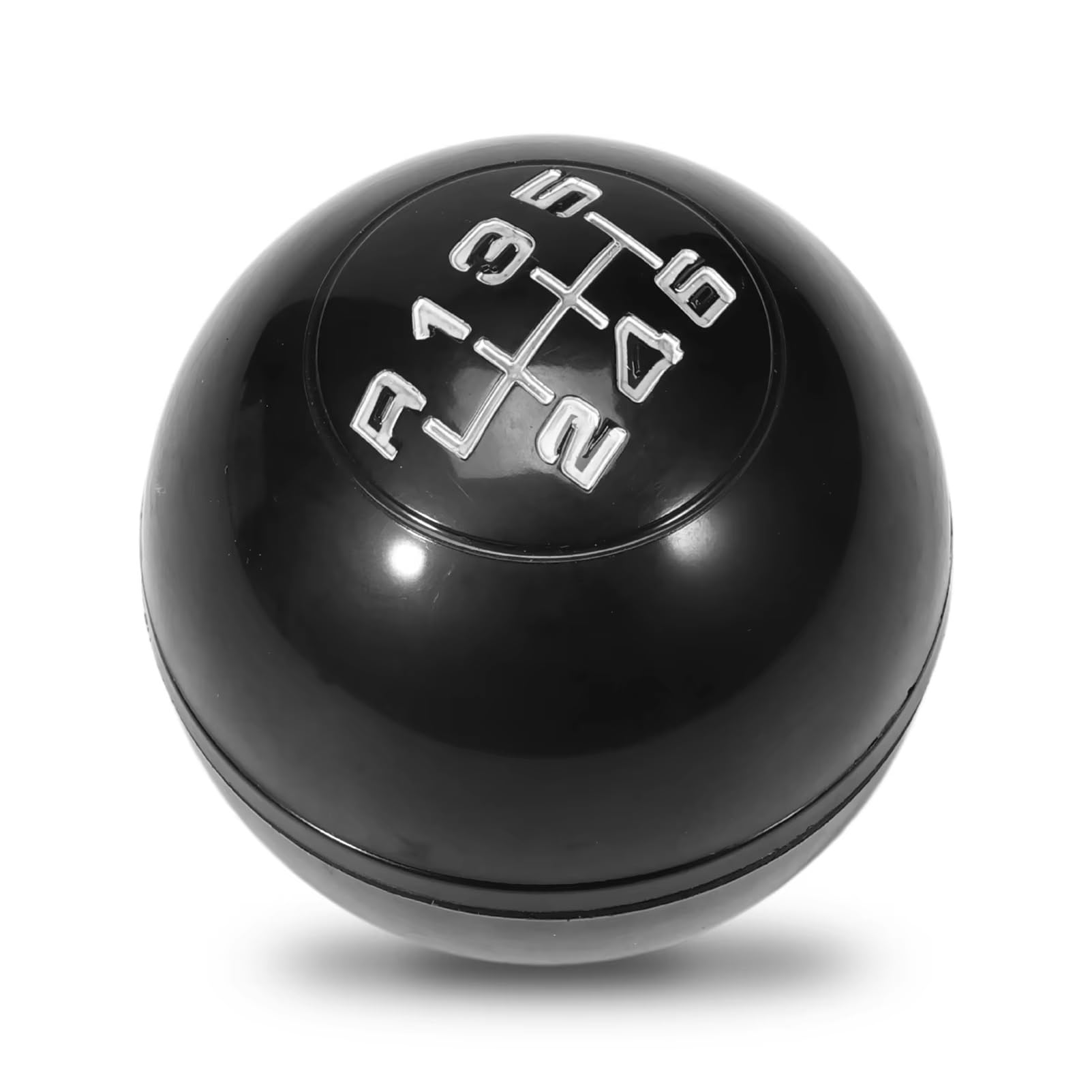 PDURMBUAB Gear Shift Knob Manual 6 Speed Silvery/Black Specific Gear Lever Knob 6930550 for Romeo Giulietta 2010-2018