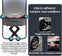 Vista 2 de Car Phone Holder for Mazda CX-5 Auto Accessories [Special Vehicle Installation, only for 2017-2023 CX5，Non Universal]