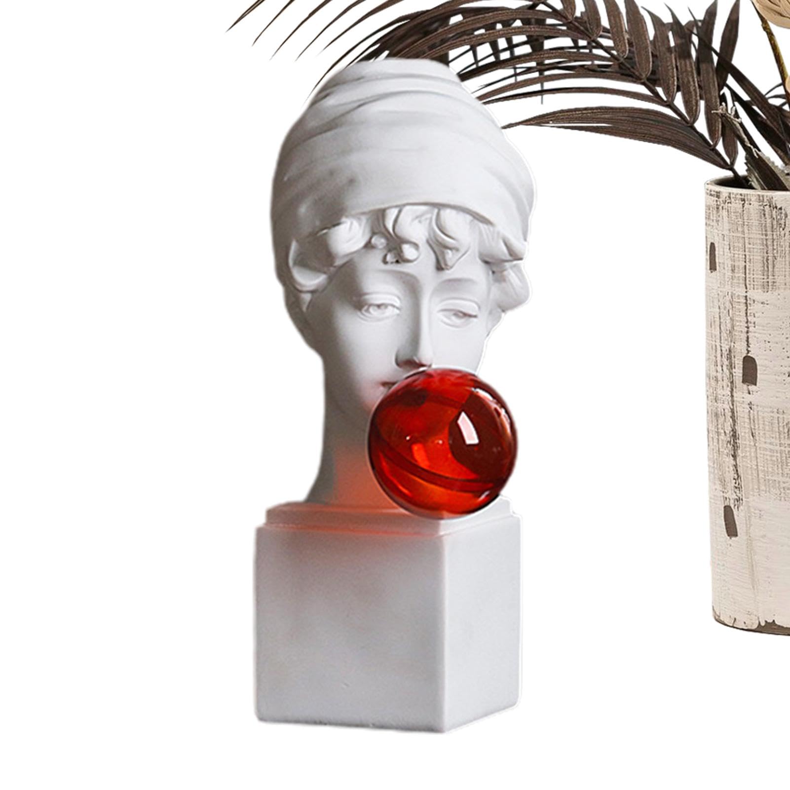 Busto Di David Con Bolle Di Sapone - Scultura Decorativa In Resina Per Casa - Foto 6