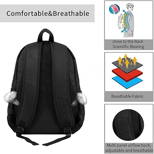 Miniatura 6 de Mochila de caza con bandera estadounidense de camuflaje de ciervos, mochila para computadora portátil, mochila de viaje para adolescentes, mujeres y