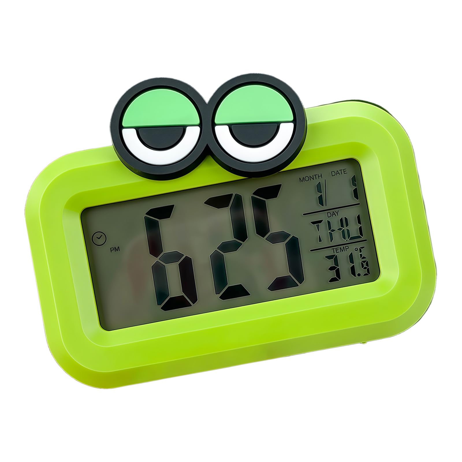 Snorvixre Digital Alarm Clock with Time Nightlight Temperature Snooze Bedsides Desk Table Electronic Battery Operated Clocks Electric Desk