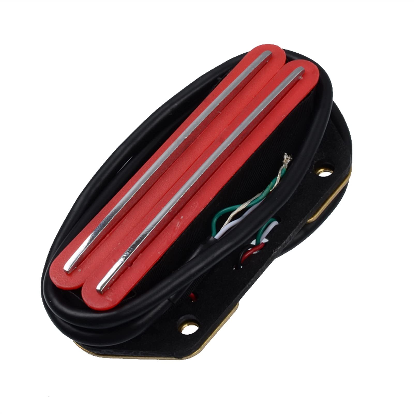 Humbucker Bridge Pickup Dual Bobina Puente Pickup Dual Rail Pickup para La Guitarra Eléctrica De Telecaster Pastillas de Guitarra eléctrica (Color : Red)
