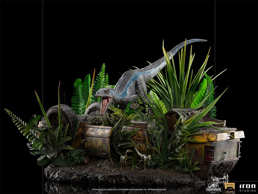 JURASSIC WORLD FALLEN KINGDOM - Blue Deluxe - statuetka ArtScale 1/10 24 cm
