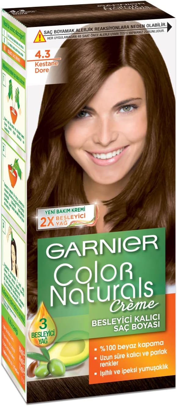 Garnier Color Naturals Saç Boyası 4,3 Kestane Dore