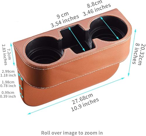 Miniatura 2 de Organizador multifuncional para asiento de automóvil con espacio para la taza de café, teléfono y botella