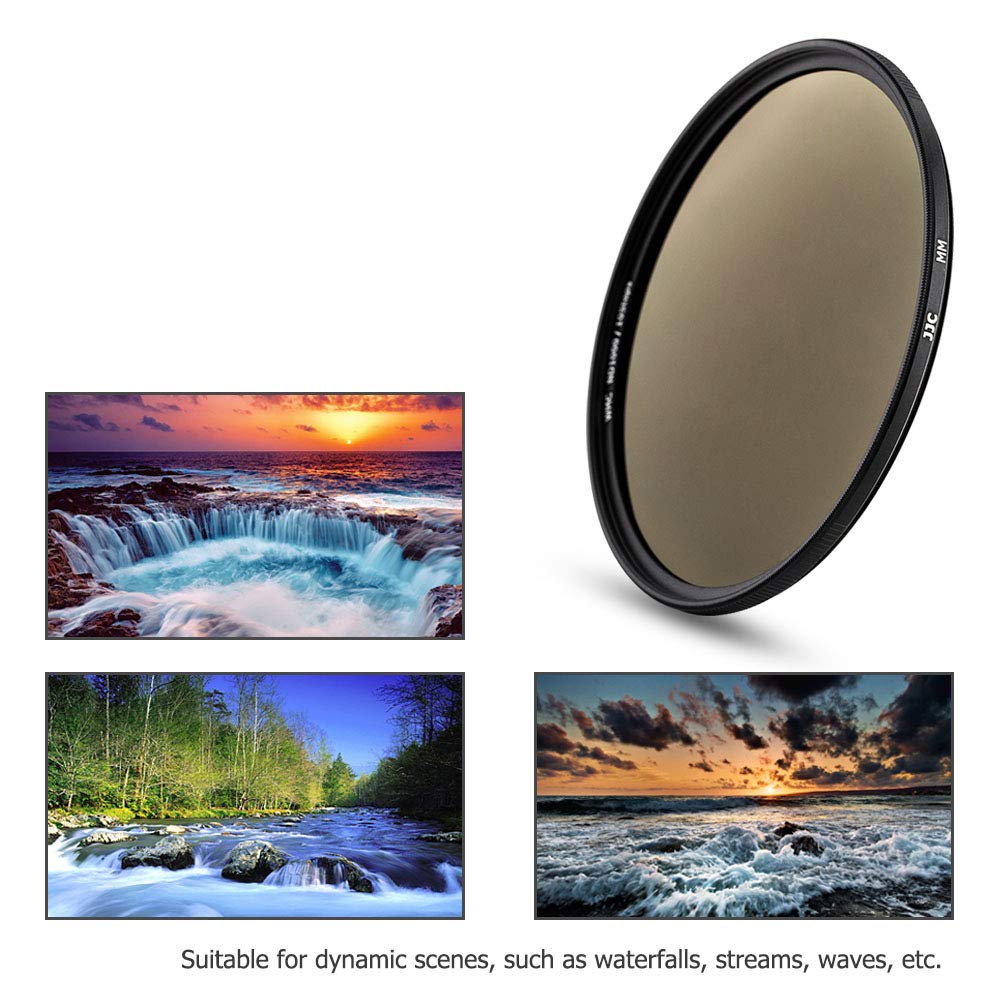 JJC 67 mm ND1000 filter ND 10 Stop neutrale dichtheid voor Canon EF-S 18-135 mm F3.5-5.6 RF 24-105 mm F4-7.1 EF-S 10-18 mm F4.5-5.6 lens en andere lenzen met schroefdraad 67 mm
