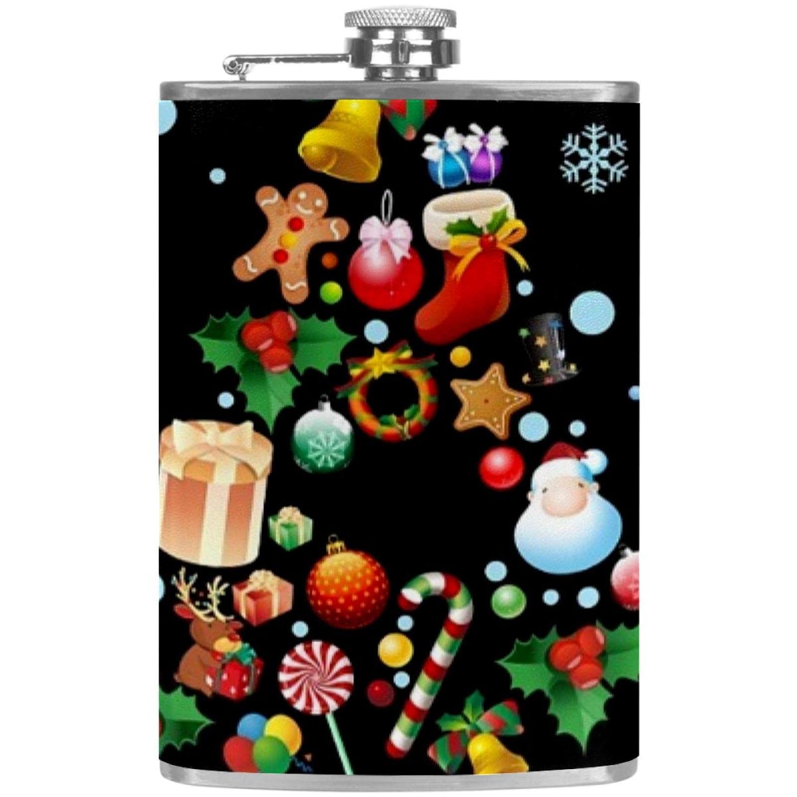 Flasque de Noël pour liqueur accessoire de poche pour les marchés d'hiver