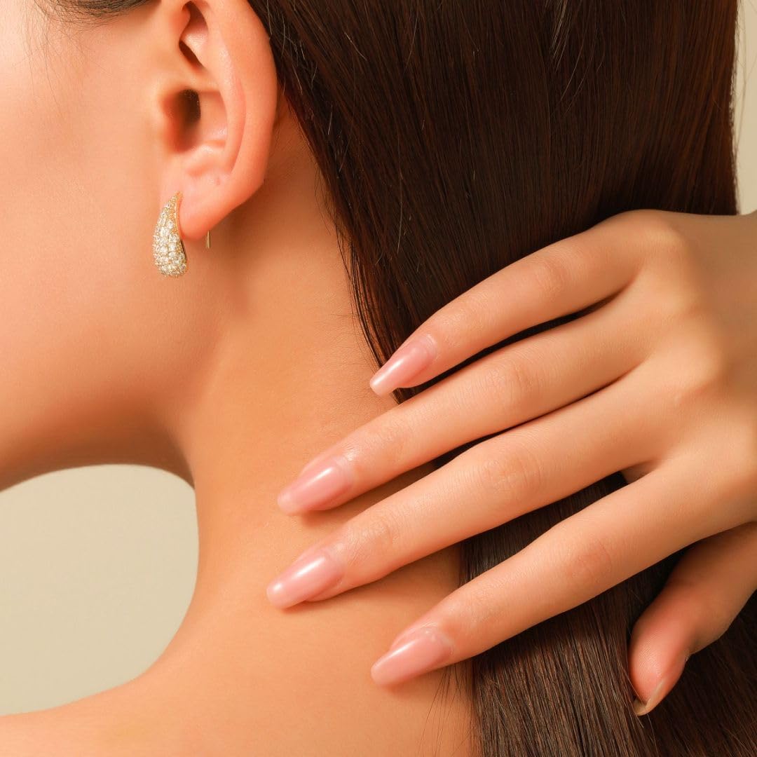 Buy 1 Get 10 stackable earring sets cubic zirconia earrings for women Sterling Silver Earrings Classics Studs Hypoallergenic Women trendy Nickel Free hypoallergenic Drop Earring - Image 3