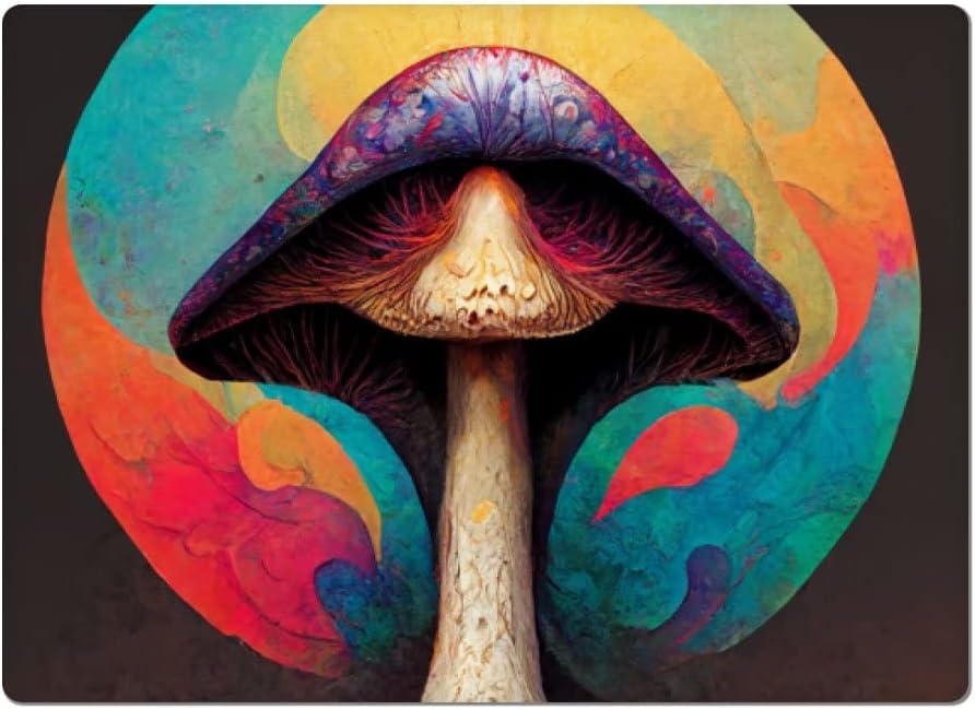 Crazy Cool Car Magnet 2 PCS - Colored Mushroom Car Magnet - Crazy Sticker