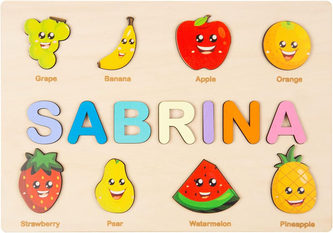 Name Puzzle for Kids Personalized Wooden Name Puzzles for