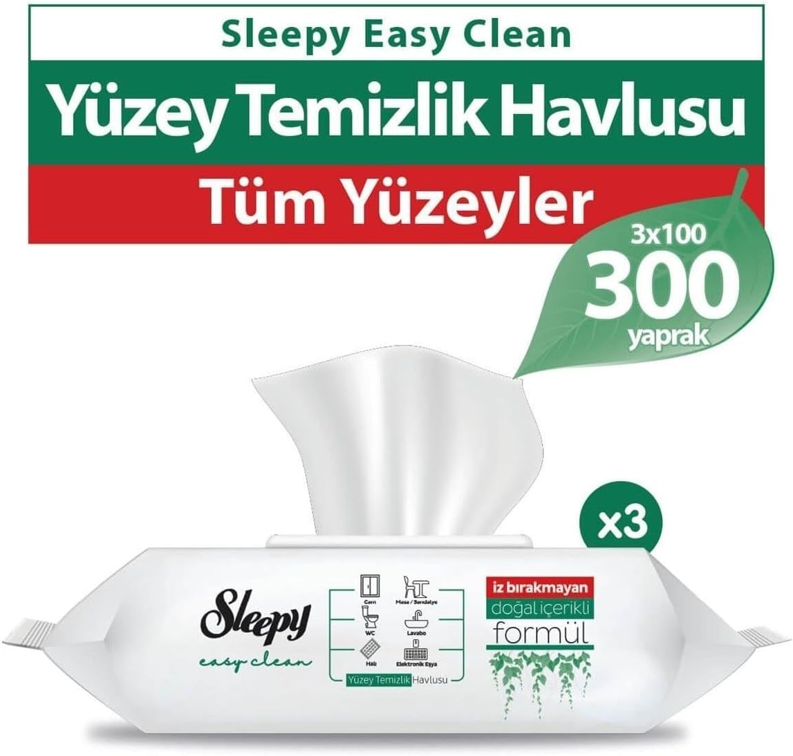 Sleepy Yüzey Temizlik Havlusu 300' lü