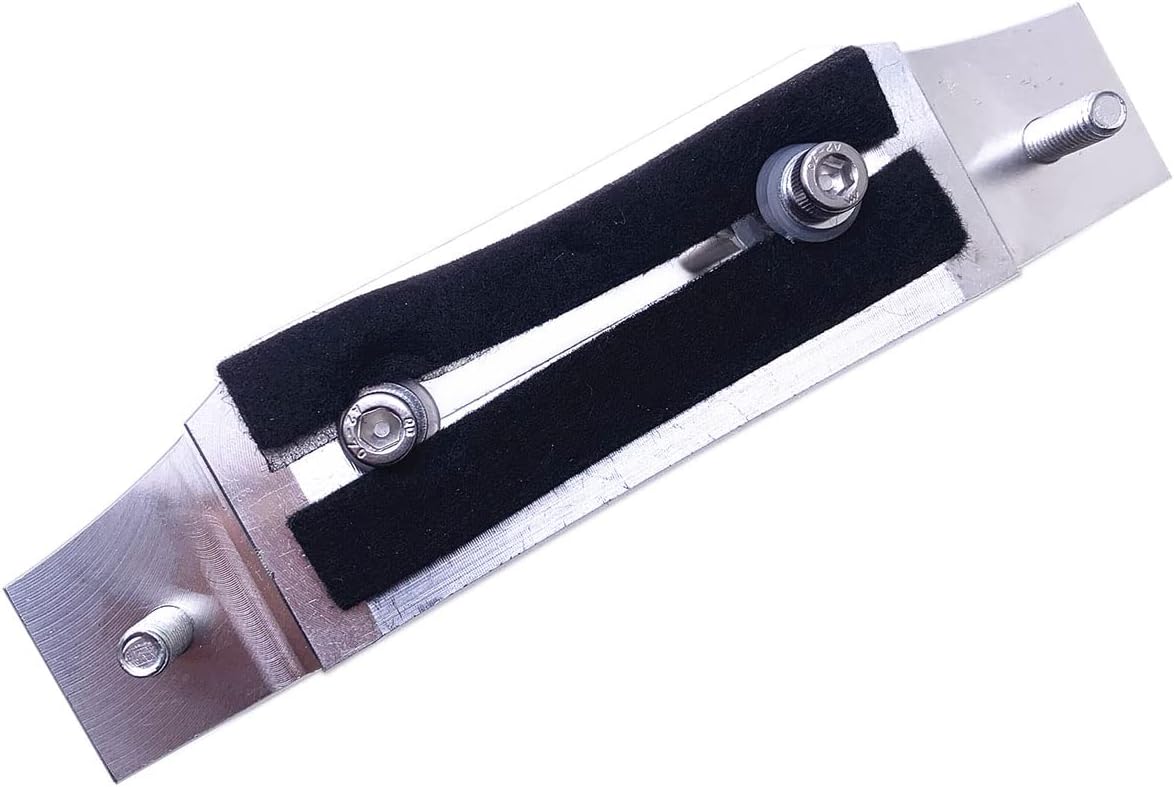 1 Set Acoustic Guitar Bridge Clamp 6 & 12 String Acoustic Guitar Bridge Repair Replace Tool with 2 Metal Blocks, L Wrench