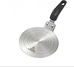 Adaptador para Fogão de Indução 12cm, Suporte para Inducao Aco Inox, Adaptador Indução Anti-Escaldante, Aaptador Chapa para Fogão Rápida Termicamente Condutivo, 500ºC