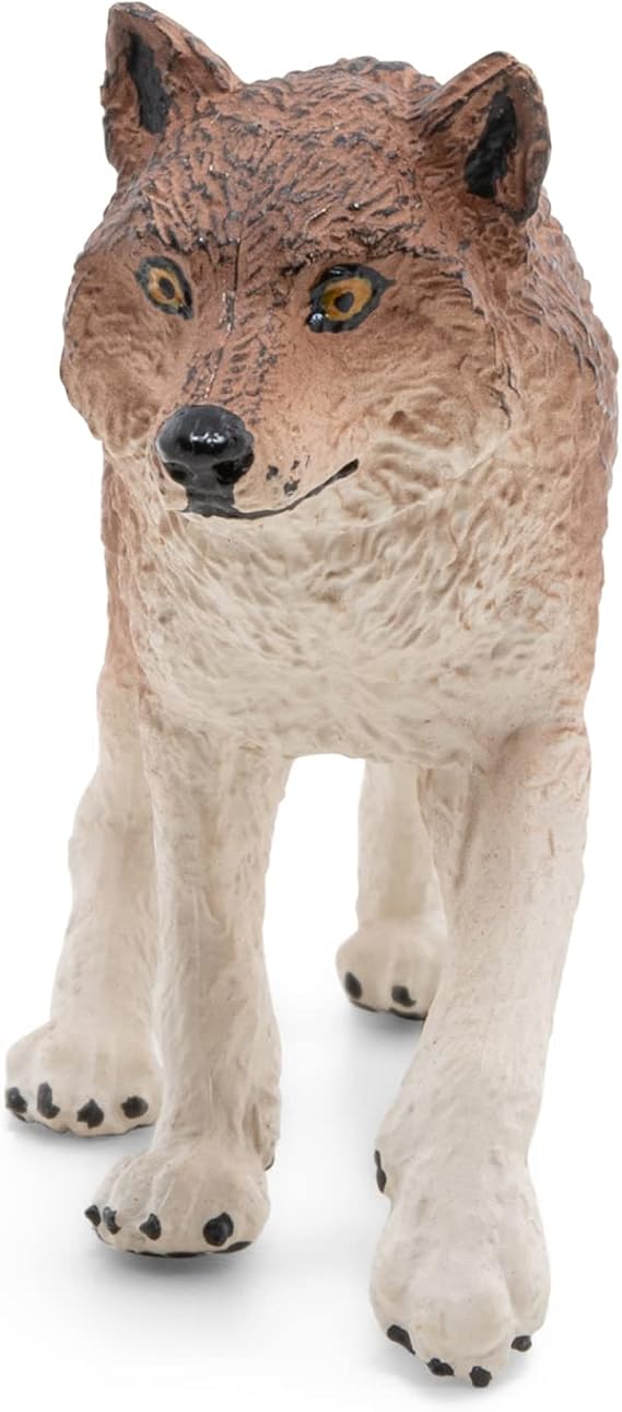 Papo - Realistic Wolf Figure - Ages 3+ Wild Life Collection - Educational Play Forest Animals - Gift Idea Toy for Girls and Boys