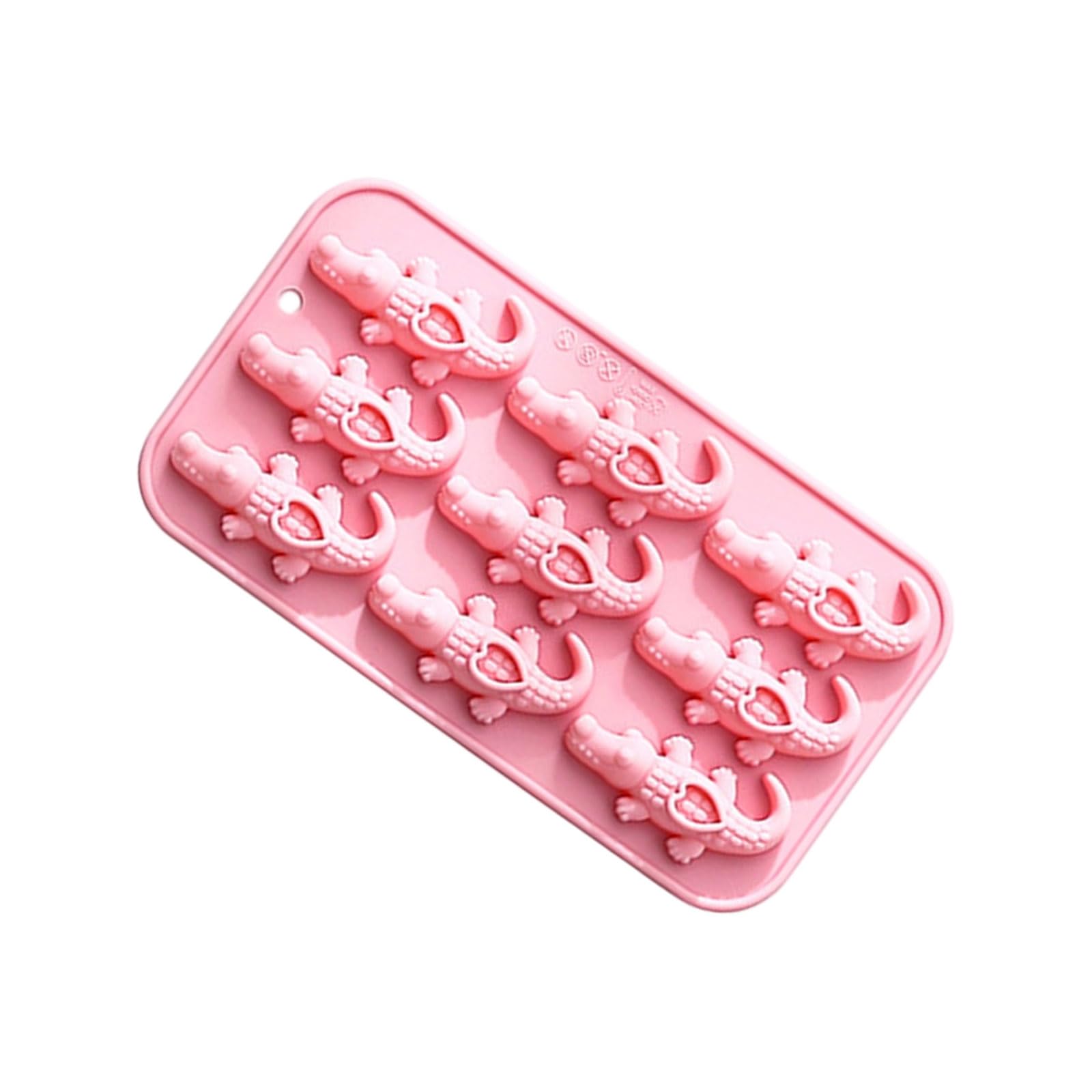 NEWFT Food Grade Silicone Alligators Cake Chocolate Mold 9 Unique Shape Easy Dessert Mould