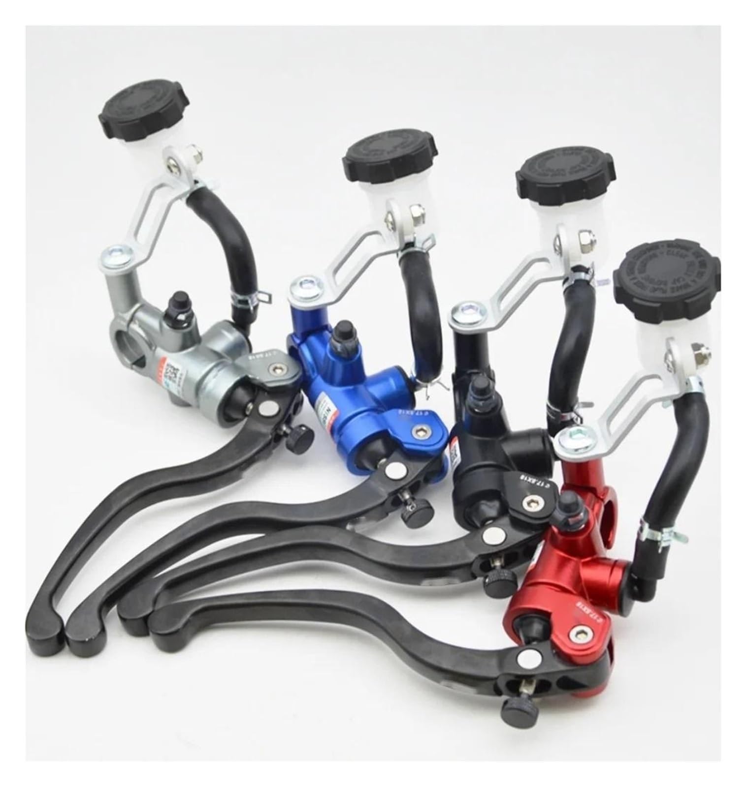 Leva frizione freno moto Freno per moto per scooter leva pompa freno frizione radiale 17,5 mm installazione cilindro per maestro 22(Seliver)