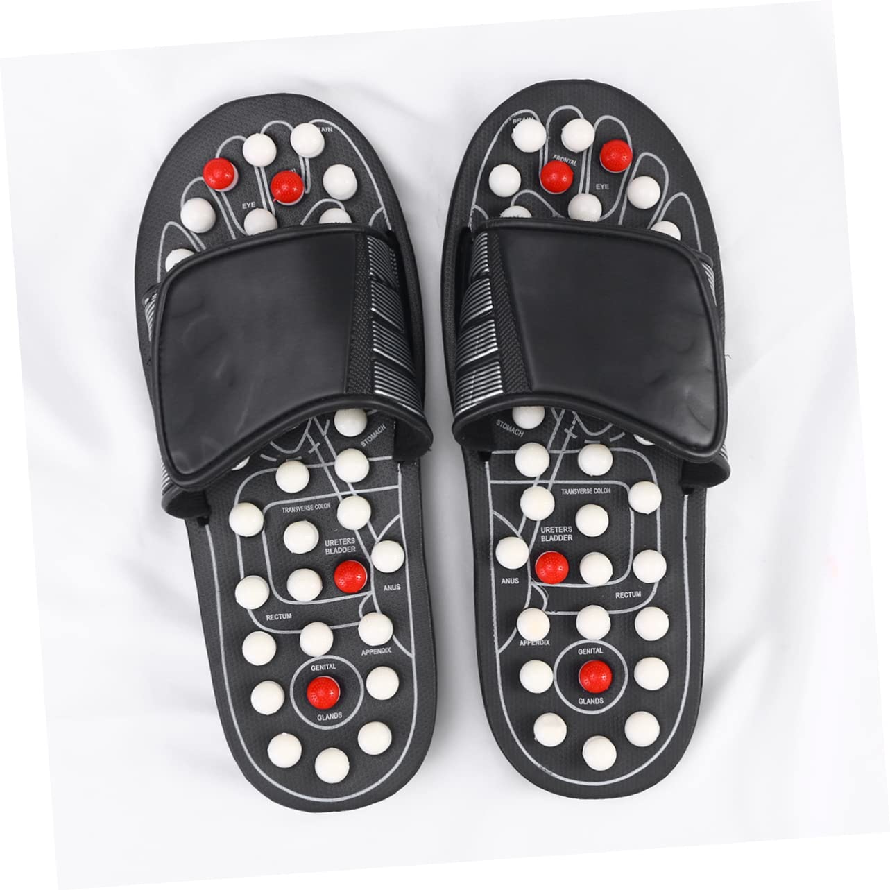 Sandalen Für Fußmassage Mit Akupunktur Hausschuhe Zur Entspannung Für Männer Und Frauen Therapeutische Massage Für Plantarfasziitis Fußschmerzen Lindern Mit Tai Chi Gossip