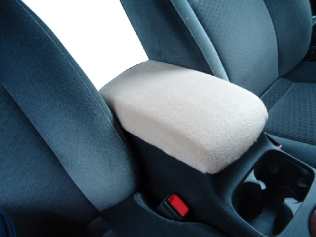 Car Console Covers Plus Designed for Kia Sorento 2017-2023 Fleece SUV Armrest Center Console Cover Protector Made in USA Light Tan