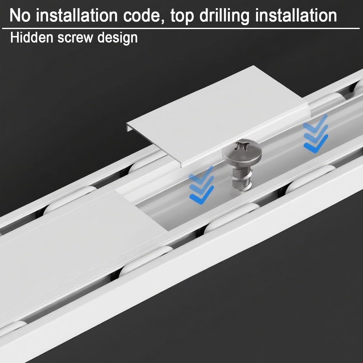 Gardinenschiene Deckenmontage 2-läufig Vorhangschiene Stummen Gardinenstange aus Aluminiumlegierung 100 Cm-500 Cm mit Clips und Haken Weiß Schwarz Grau für Balkone Büros(Grau,300cm/9.8ft)