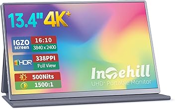 Intehill 13.4インチ 4Kポータブルモニター 未使用 Intehill 13.4インチ 4Kポータブルモニター 未使用 Amazon.co.jp