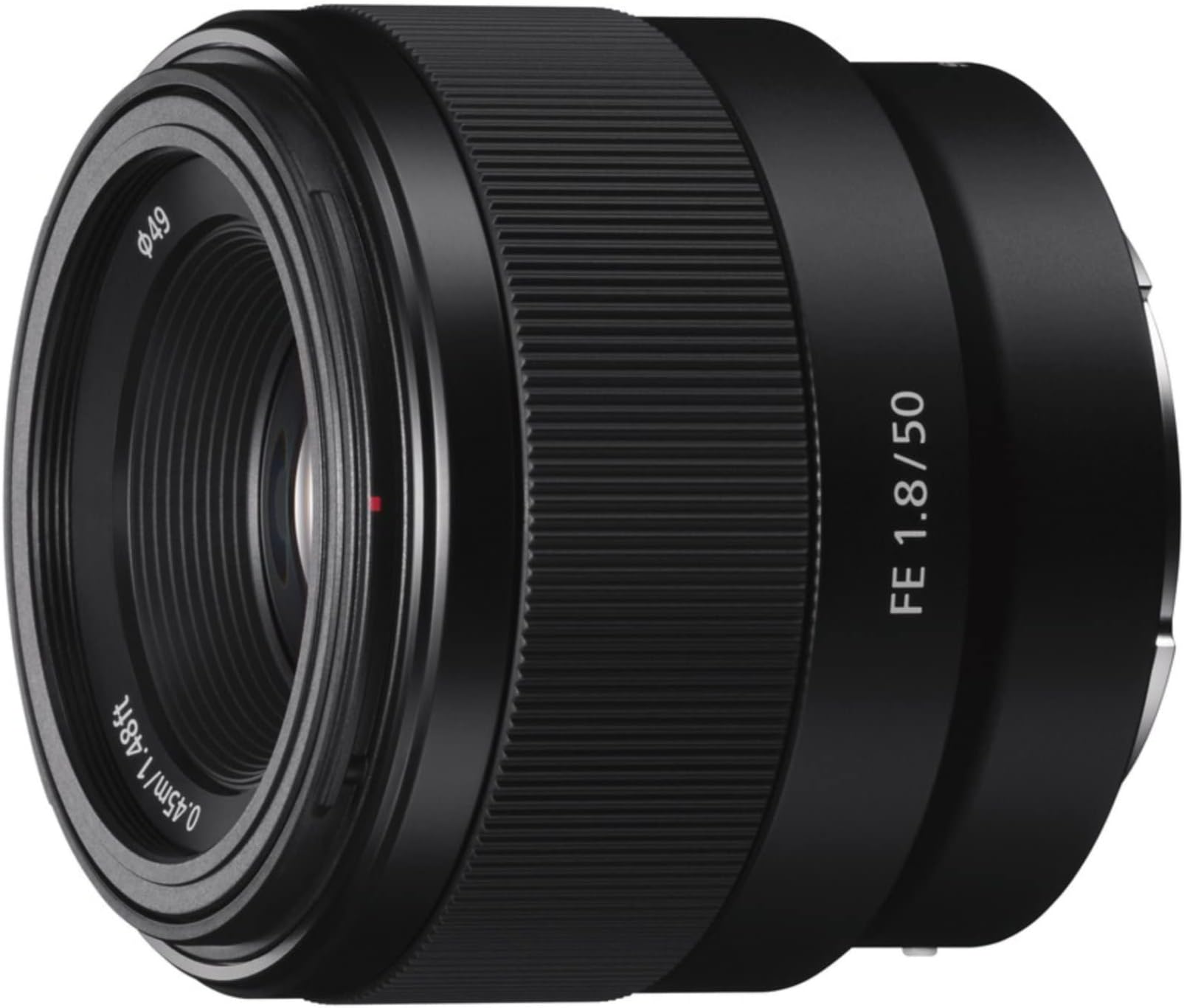 FE 50mm F1.8 Compact Lightweight E Mount Lens with Beautiful Dedofusing Bokeh Compatible with Full Frame and APS C Camera SEL50F18F, Black, Lens Only